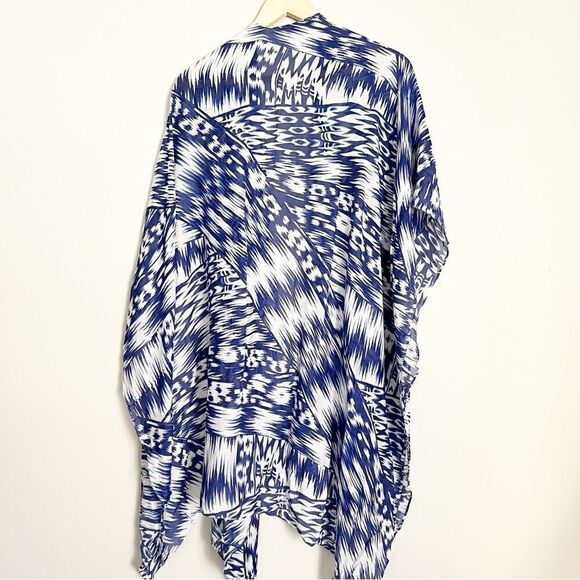 Michael Stars Ruana ikat shawl wrap - Picture 7 of 7
